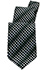 Black Polka Dot Tie - side view