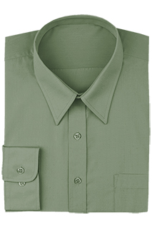 Olive Basic Dress Shirt* - side view