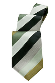 Olive Six Striped Tie