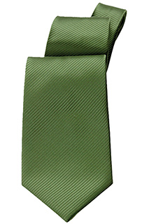 Solid Green Tie - side view