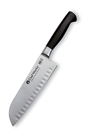 7 Inch Santoku Knife, Granton Edge