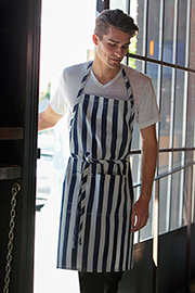 Chesapeake Bib Apron: Indigo Blue