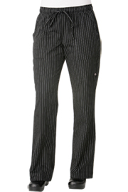 Womens Chef Pants: Pinstripe