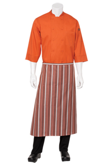 Striped Bistro Aprons - side view