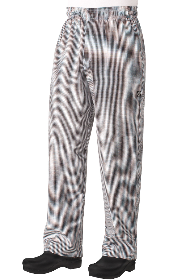 black and white small checkered pants