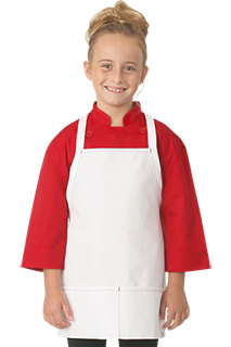 White apron for sales kids