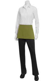 Waist Apron: Lime - side view