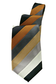 Rust Six Striped Tie